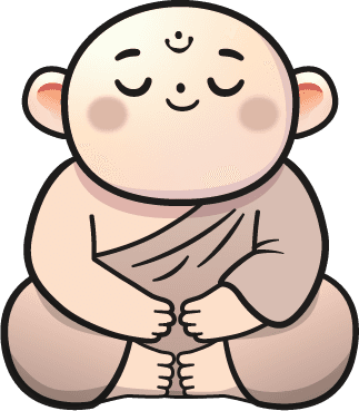 Zenza meditando, sereno como sempre